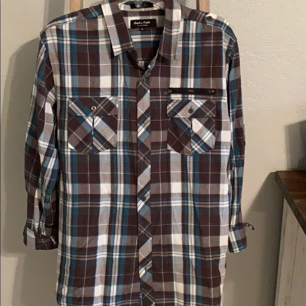 Eight eight platinum button down